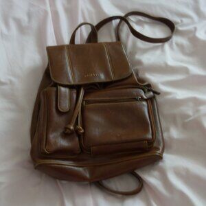 Rosetti Vintage Cognac Faux Leather Backpack